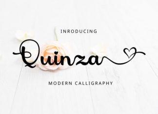 Quinza Script Font