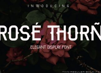 ROSE THORN Display Font