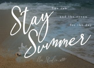 Stay Summer Handwritten Font