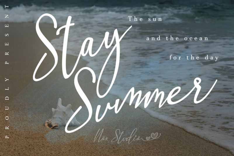 Stay Summer Handwritten Font