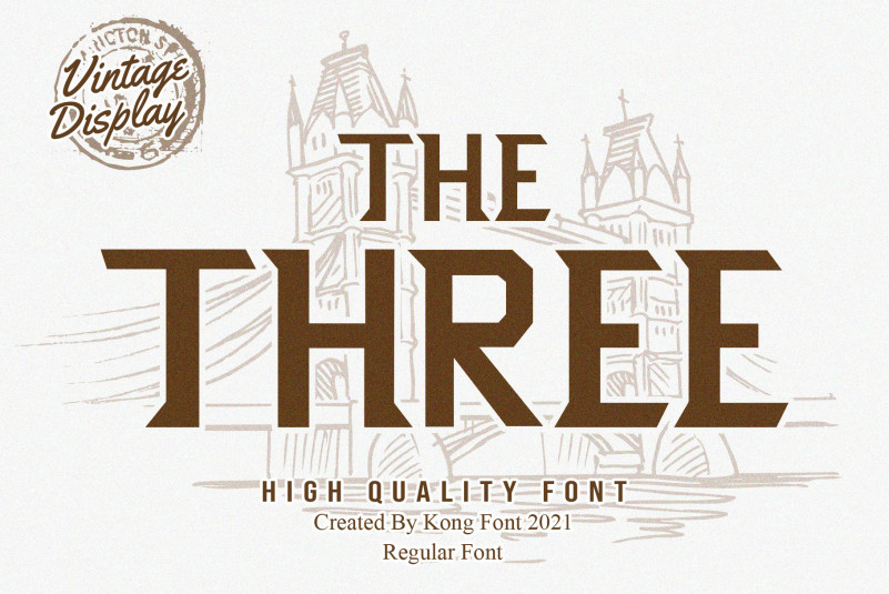 The Three Display Font