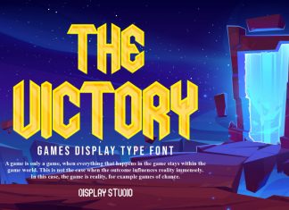 The Victory Display Font