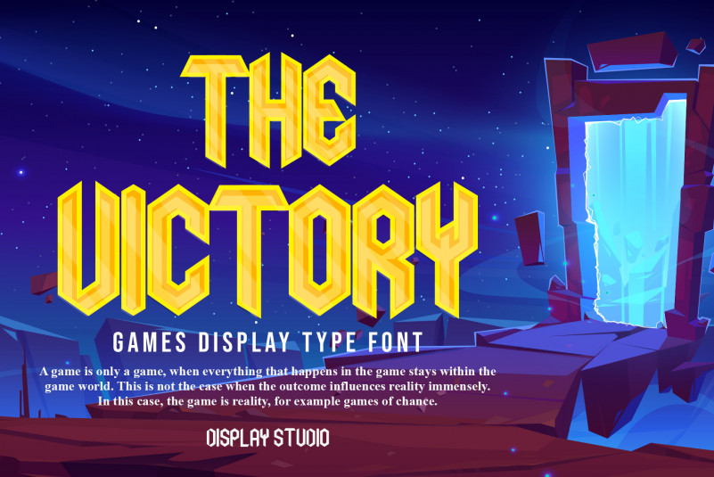 The Victory Display Font