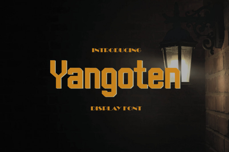 Yangoten Display Font