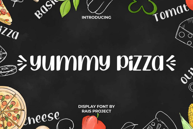 Yummy Pizza Display Font