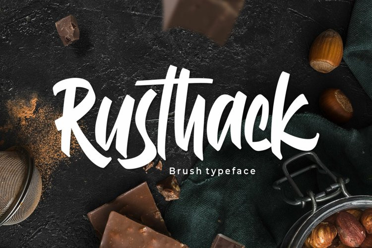 Rusthack Brush Font