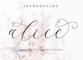 Alice Calligraphy Font