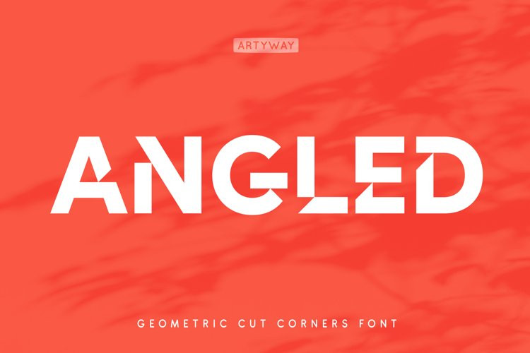 Cut Angles Display Font