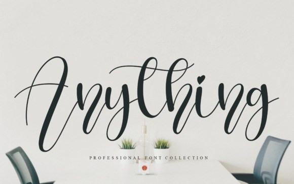 Anything Calligraphy Font