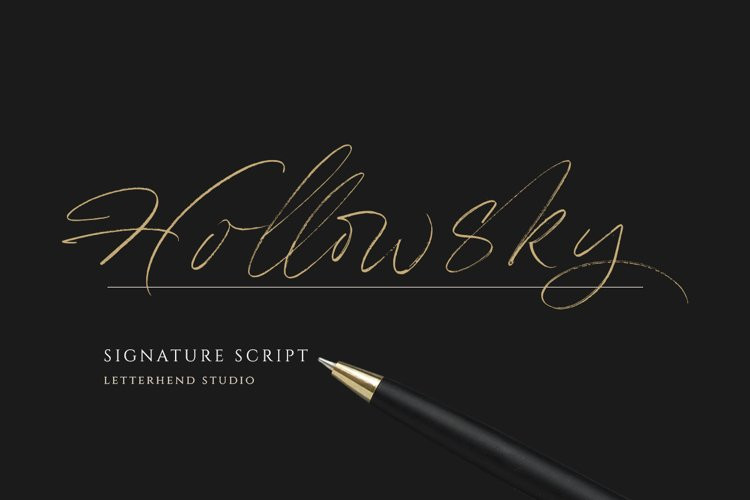 HollowSky Script Font