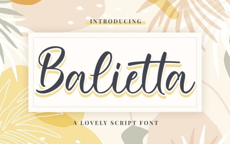 Balietta Script Font