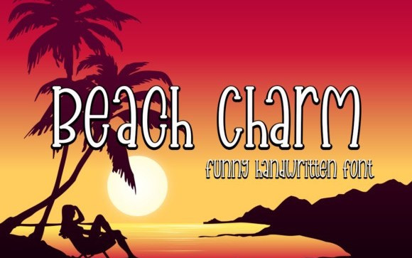 Beach Charm Display Font