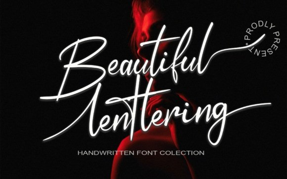 Beautiful Lenttering Script Font