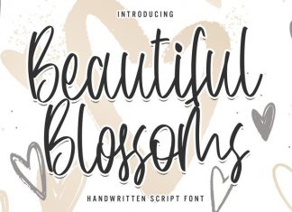 Beautiful Blossoms Script Font