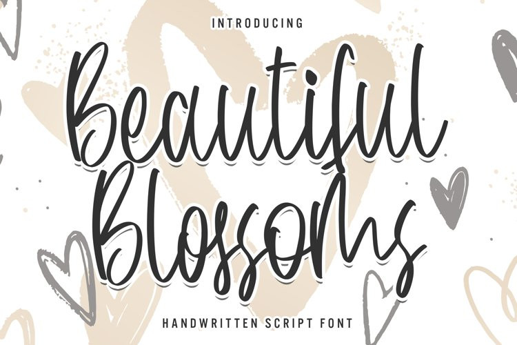 Beautiful Blossoms Script Font