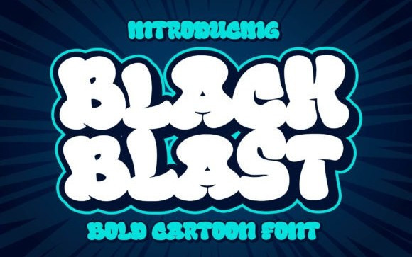 Black Blast Display Font