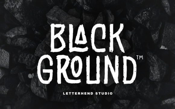 Black Grounds Display Font