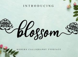 Blossom Calligraphy Font