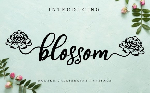 Blossom Calligraphy Font
