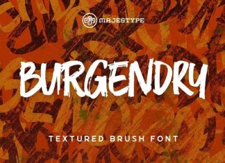 Burgendry Brush Font