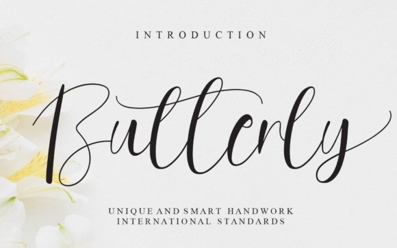 Butterly Calligraphy Font