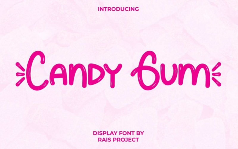 Candy Gum Display Font