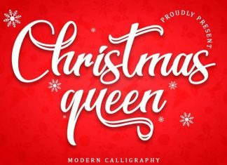 Christmas Queen Calligraphy Font