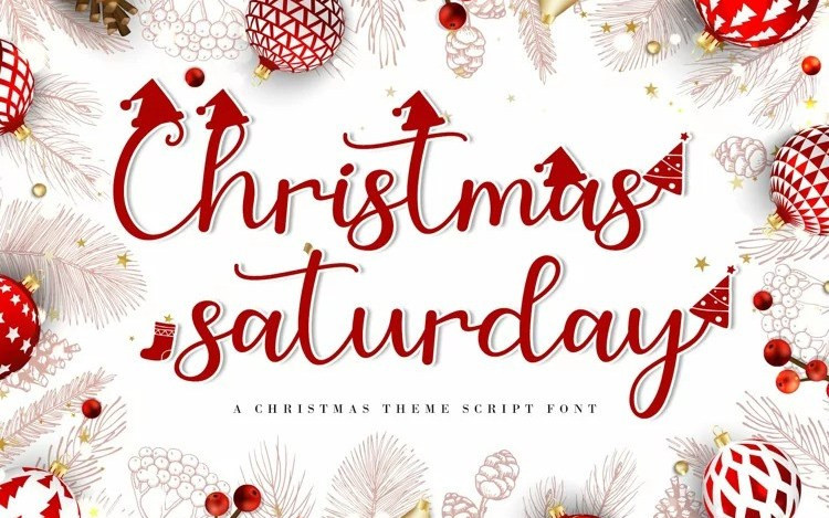 Christmas Saturday Script Font