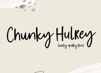 Chunky Hulrey Handwritten Font