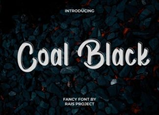 Coal Black Brush Font