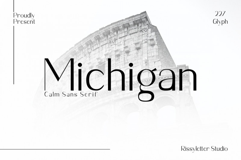Michigan Sans Serif Font