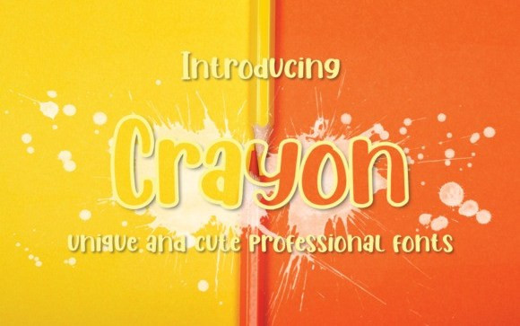 Crayon Display Font