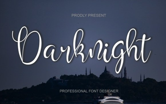 Darknight Calligraphy Font