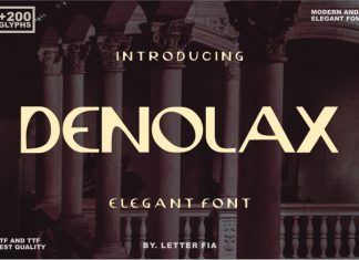 Denolax Display Font