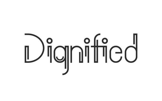 Dignified Display Font