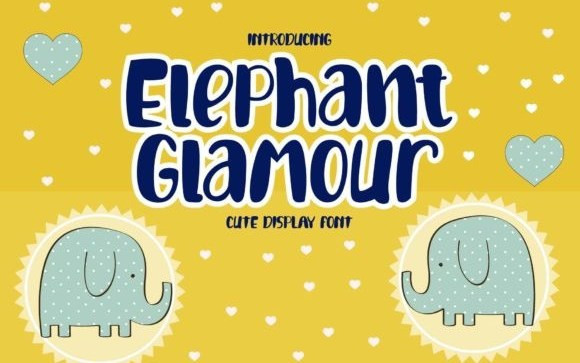 Glamour Elephant Display Font