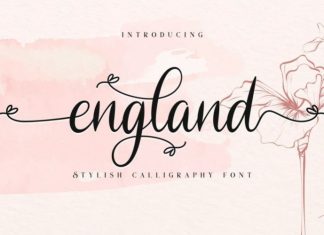 England Calligraphy Font