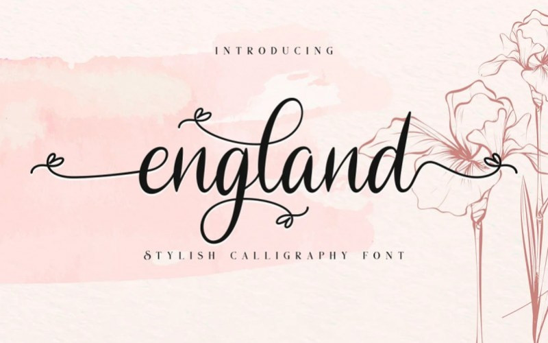 England Calligraphy Font