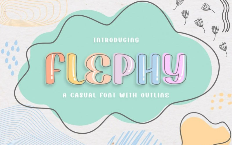 Flephy Display Font