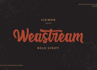 Weastream Script Font