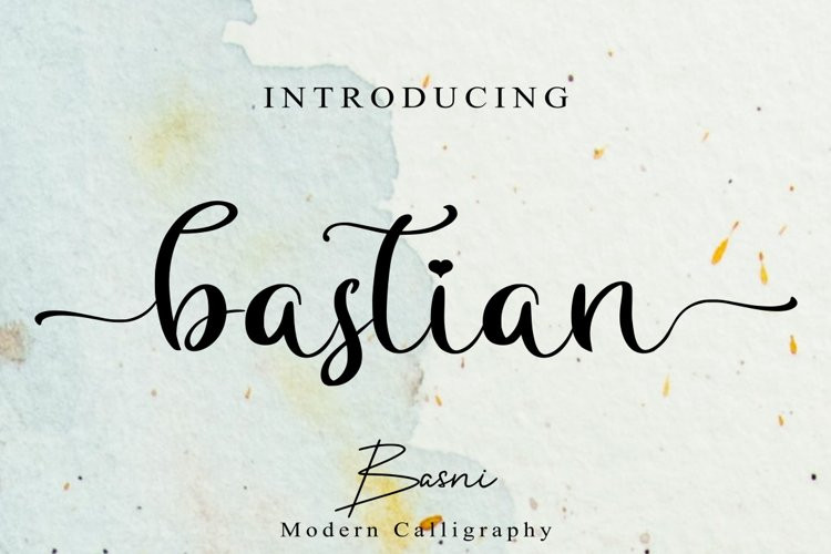 Bastian Calligraphy Font