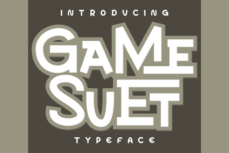 Game Suet Display Font