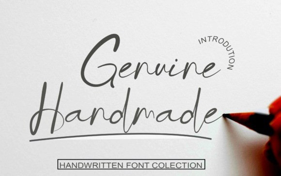 Genuine Handmade Script Font
