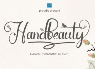 Handbeauty Calligraphy Font
