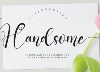 Handsome Calligraphy Font