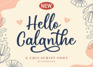 Hello Calanthe Calligraphy Font