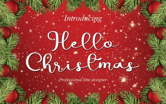 Hello Christmas Script typeface