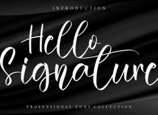 Hello Signature Script Font