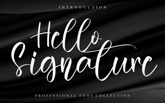 Hello Signature Script Font