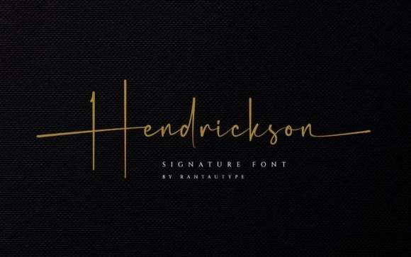 Hendrickson Handwritten Font
